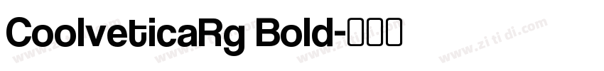 CoolveticaRg Bold字体转换